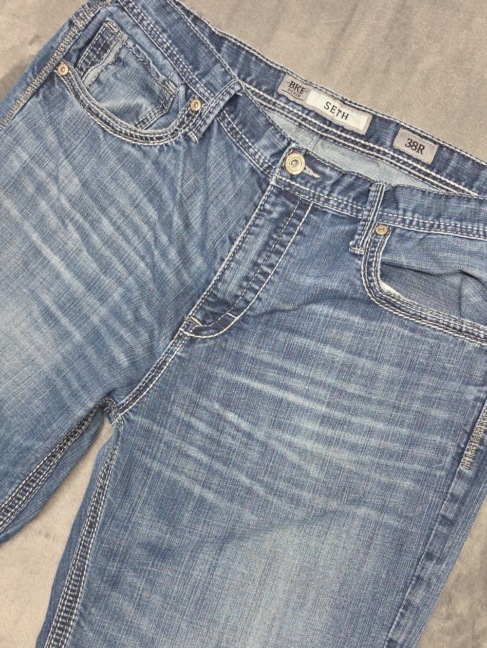 BKE Seth Men's Faded Blue Relaxed Jeans